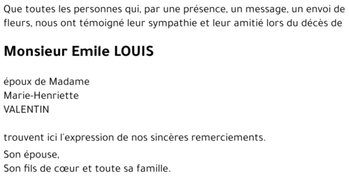 Emile LOUIS