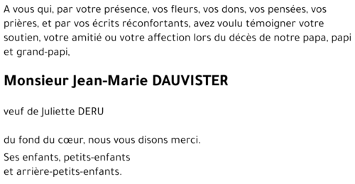 Jean-Marie DAUVISTER