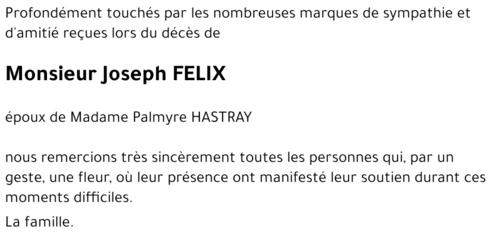 Joseph FELIX