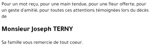 Joseph TERNY