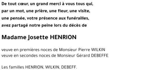 Josette HENRION 