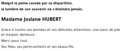 Josiane HUBERT