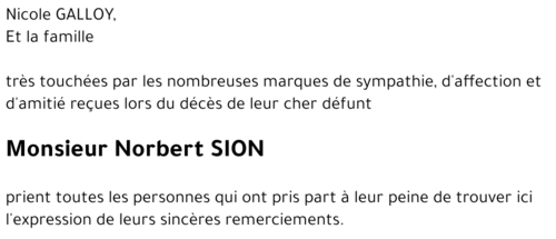 Norbert SION