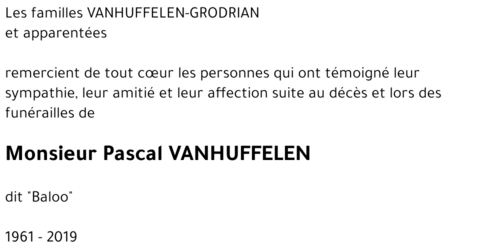 Pascal VANHUFFELEN