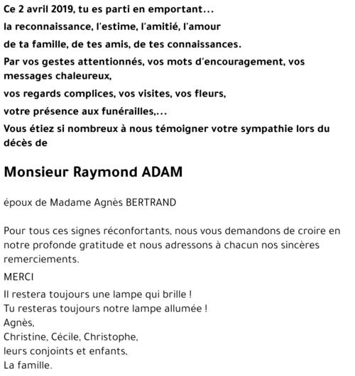 Raymond ADAM