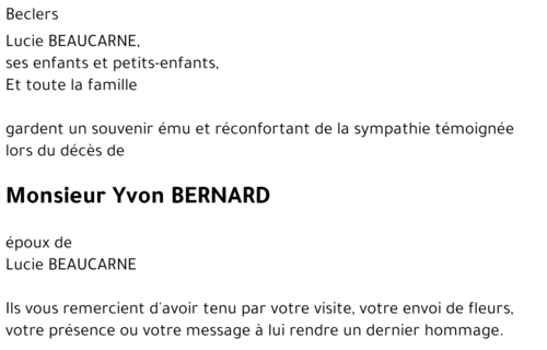 Yvon BERNARD