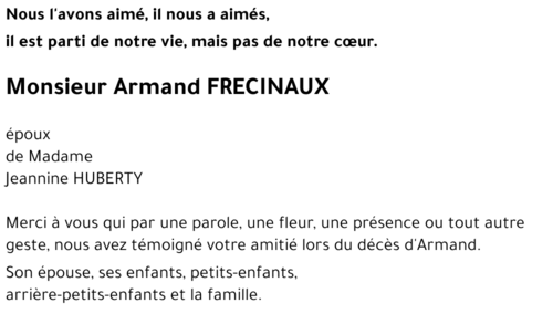 Armand FRECINAUX