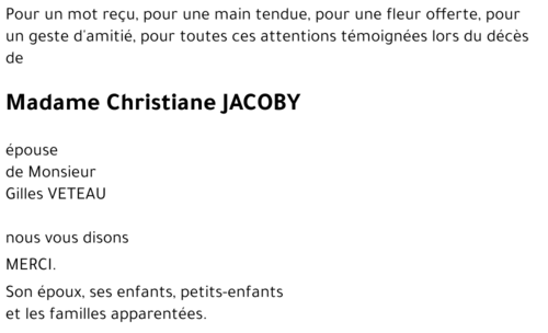 Christiane JACOBY 
