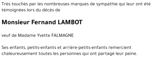 Fernand LAMBOT