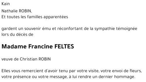 Francine FELTES