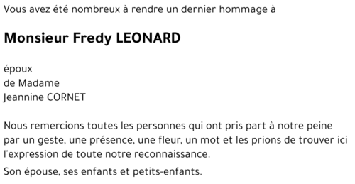 Fredy LEONARD