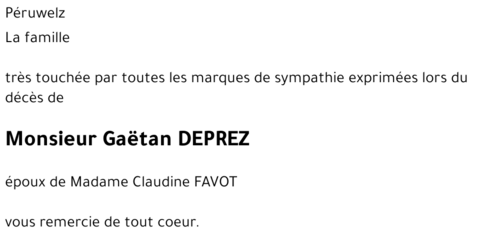 Gaëtan DEPREZ