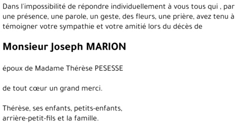 Joseph MARION