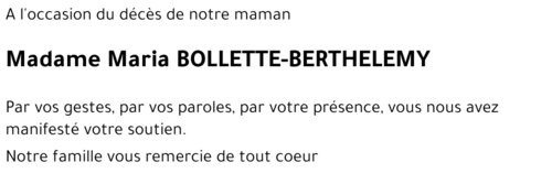 Maria BERTHELEMY