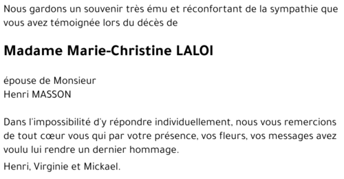 Marie-Christine LALOI