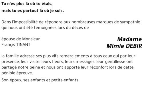 Mimie DEBIR 
