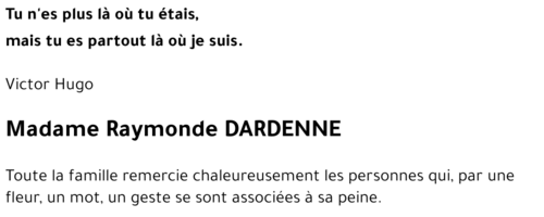 Raymonde DARDENNE