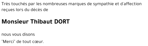 Thibaut DORT