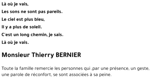 Thierry BERNIER