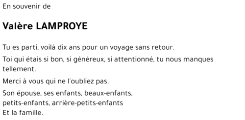 Valère LAMPROYE
