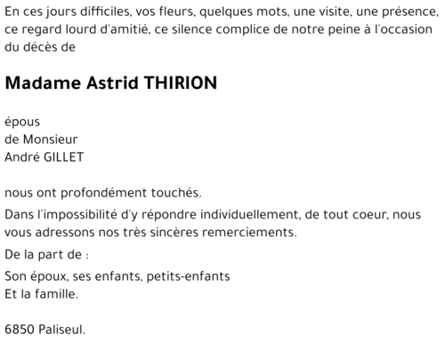 Astrid THIRION