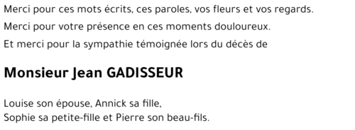 Jean GADISSEUR