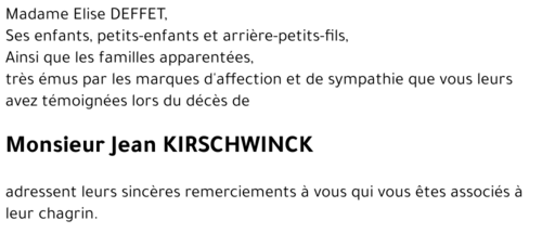 Jean KIRSCHWINCK