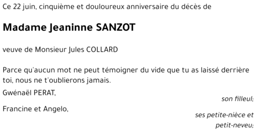 Jeaninne SANZOT