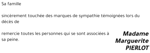 Marguerite PIERLOT