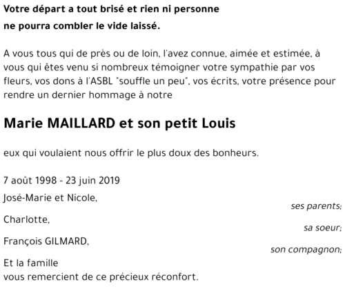 Marie MAILLARD