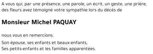 Michel PAQUAY