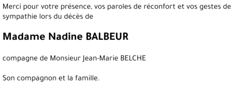 Nadine BALBEUR