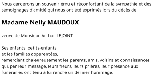 Nelly MAUDOUX