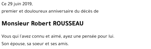 Robert ROUSSEAU