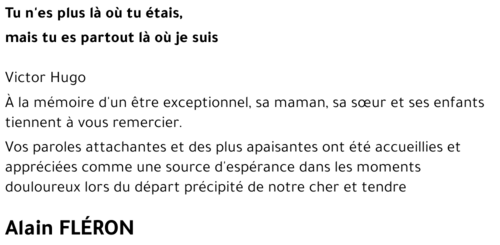 Alain FLéron
