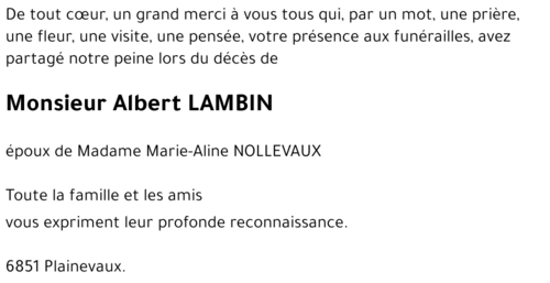 Albert LAMBIN