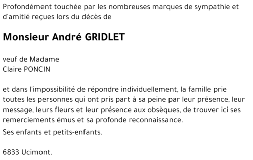 André GRIDLET