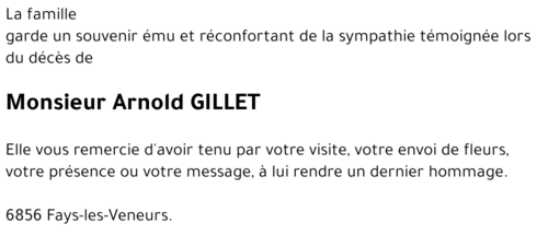 Arnold GILLET