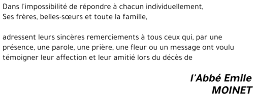 Emile MOINET