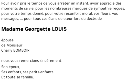 Georgette LOUIS