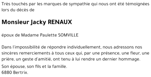 Jacky RENAUX