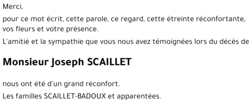 Joseph SCAILLET