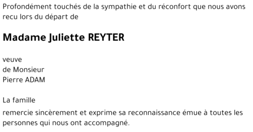 Juliette REYTER