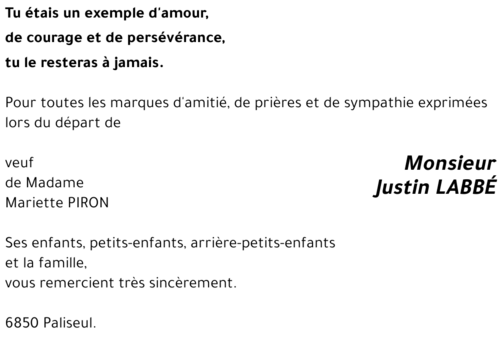 Justin LABBÉ