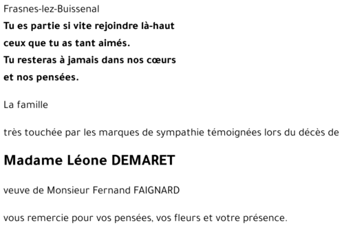 Léone DEMARET