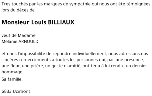 Louis BILLIAUX