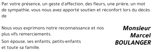 Marcel BOULANGER
