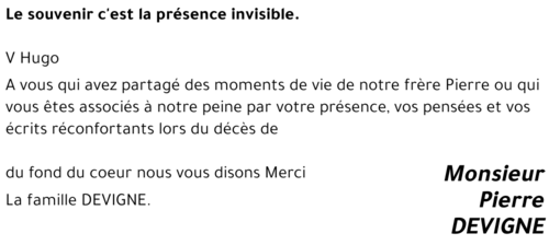 Pierre DEVIGNE