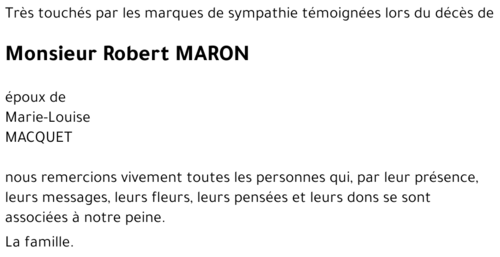 Robert MARON