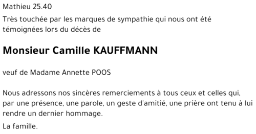 Camille KAUFFMANN